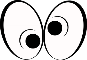 Funny cartoon eyes