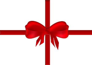 Red gift bow