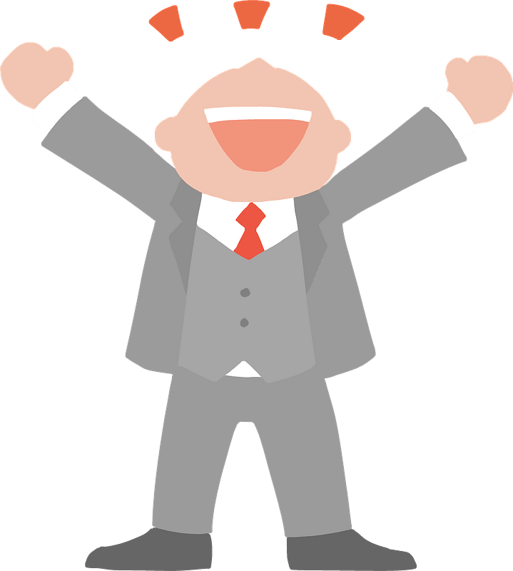 Happy businessman
