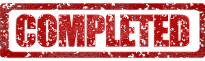 Completed stamp