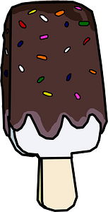 Chocolate ice cream bar