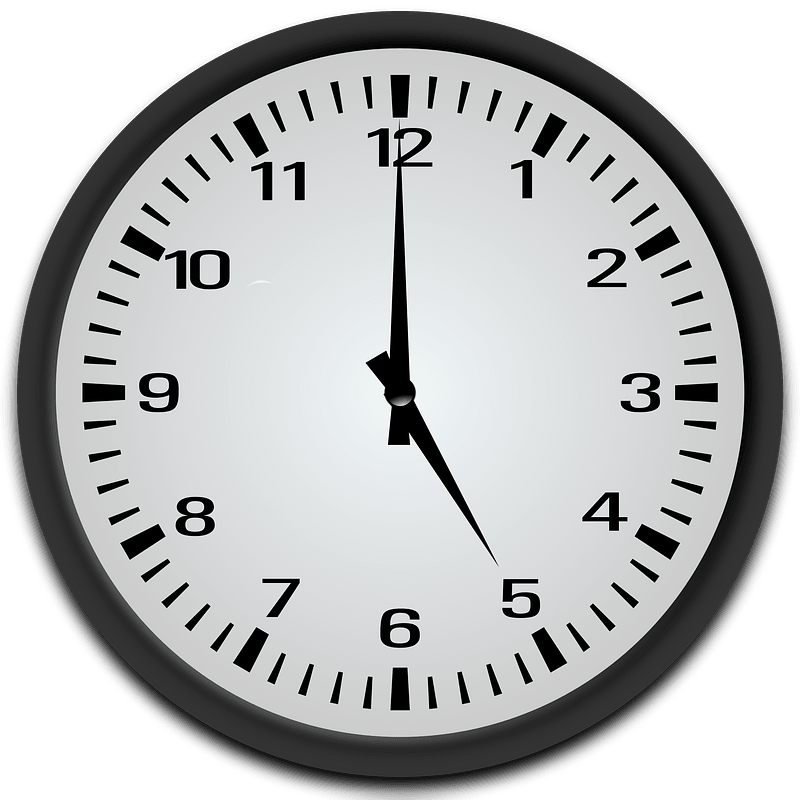 5 o'clock