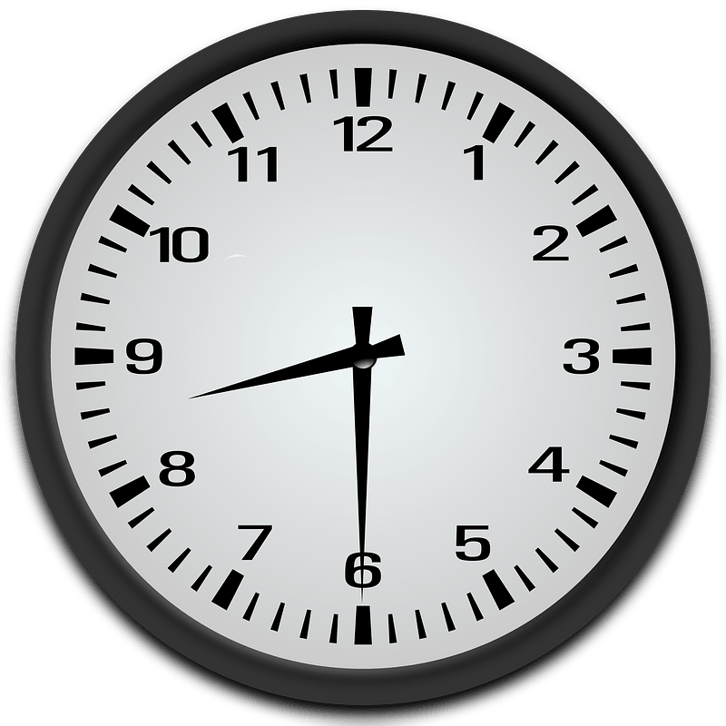 Half past 8