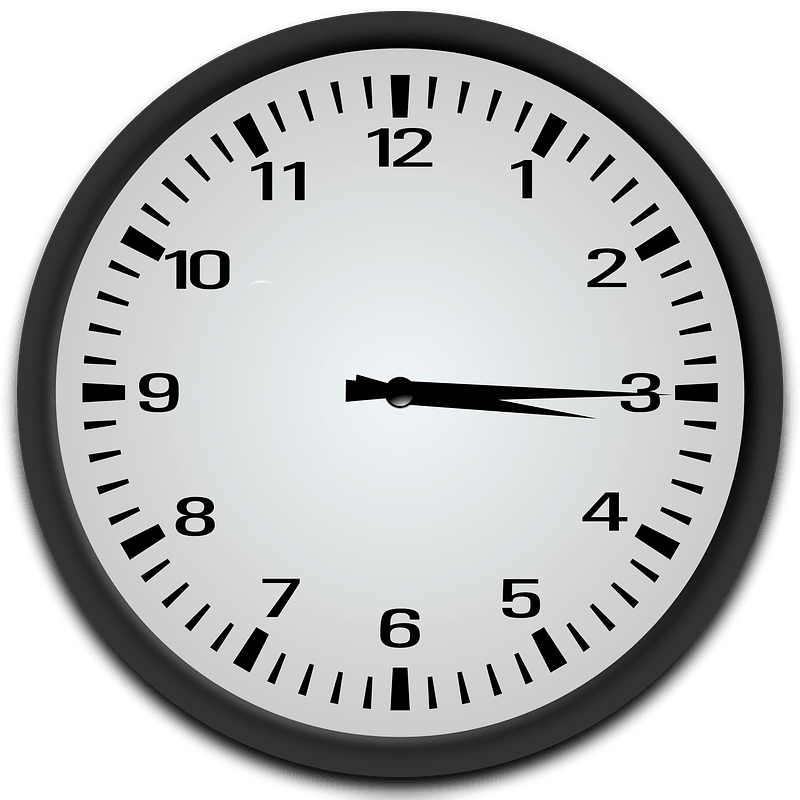 Quarter past 3