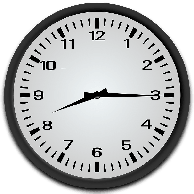 Quarter past 8