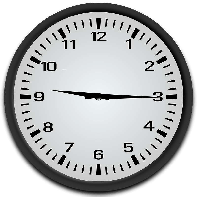 Quarter past 9