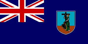 Flag of Montserrat United Kingdom