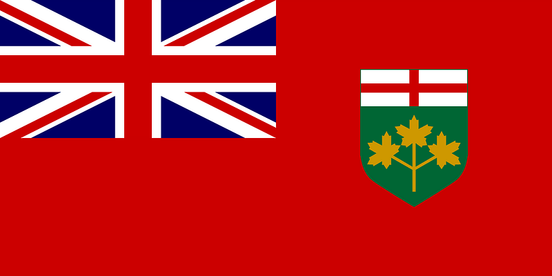 Flag of Ontario Canada
