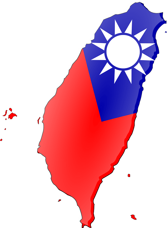 Map-Based Flag of Taiwan