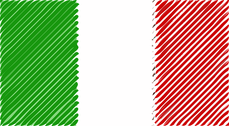 Flag of Italy Linear
