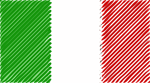 Flag of Italy Linear