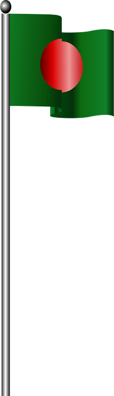 Waving Bangladesh Flag