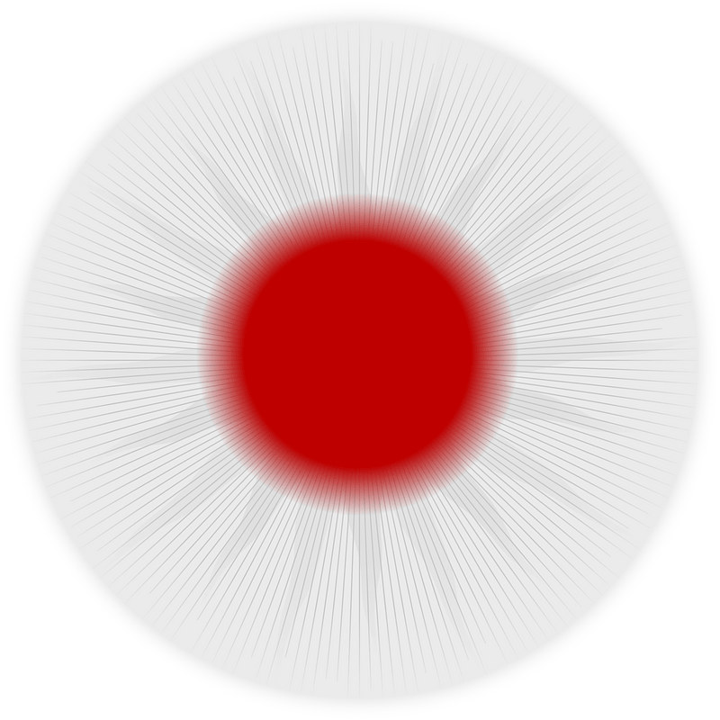 Rounded Japan Flag