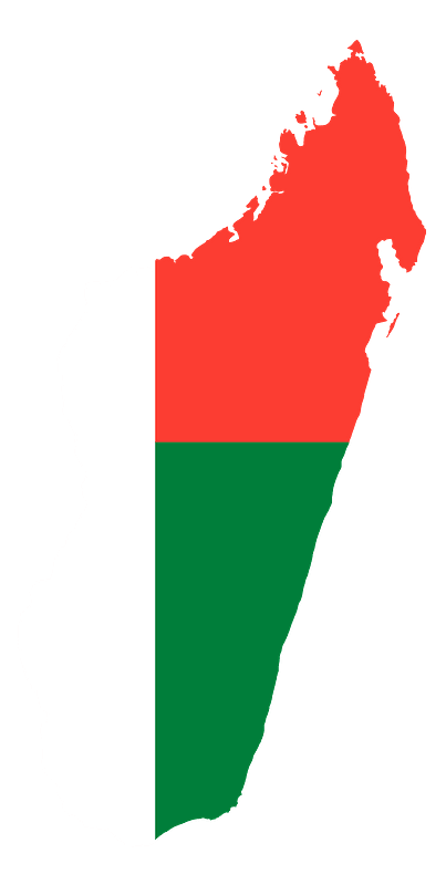 Madagascar Flag Map