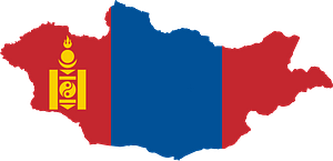 Mongolia Flag Map