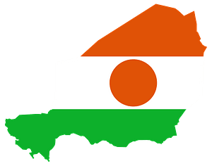 Niger Flag Map