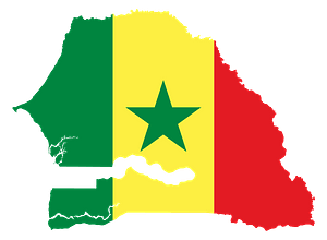 Senegal Flag Map