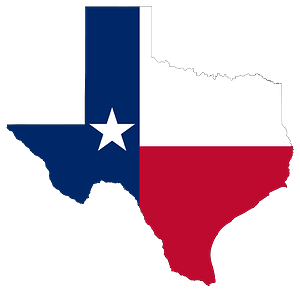 Texas State Flag Map