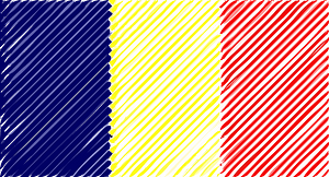 Chad Flag Linear