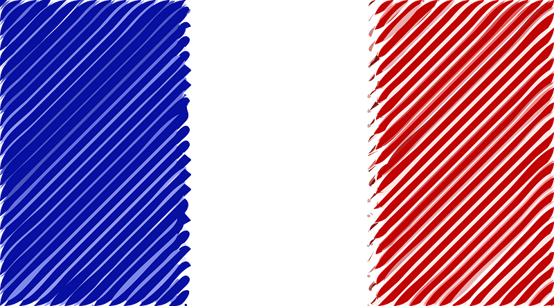 France Flag Linear