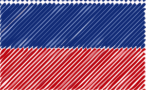 Haiti Flag Linear