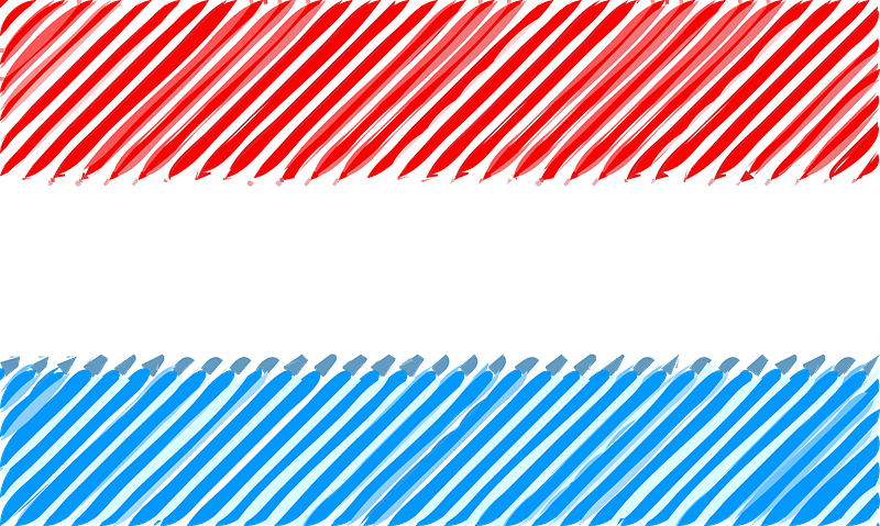 Luxemburg Flag Linear