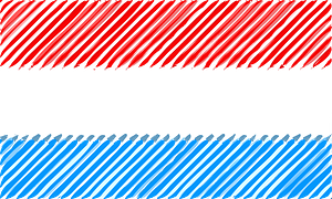 Luxemburg Flag Linear