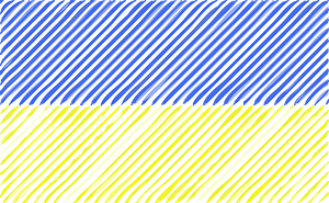 Ukraine Flag Linear