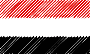 Yemen Flag Linear