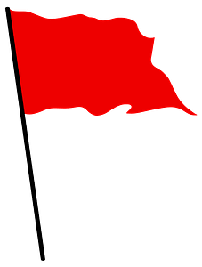 Rote Flagge