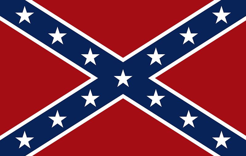 Confederate Flag - Free vector clipart images on creazilla.com