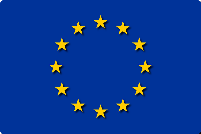 The flag of European Union 