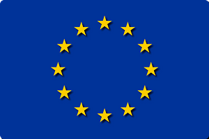 The flag of European Union 