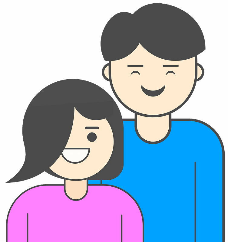 Happy young family