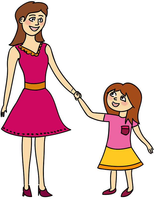Mother and daughter