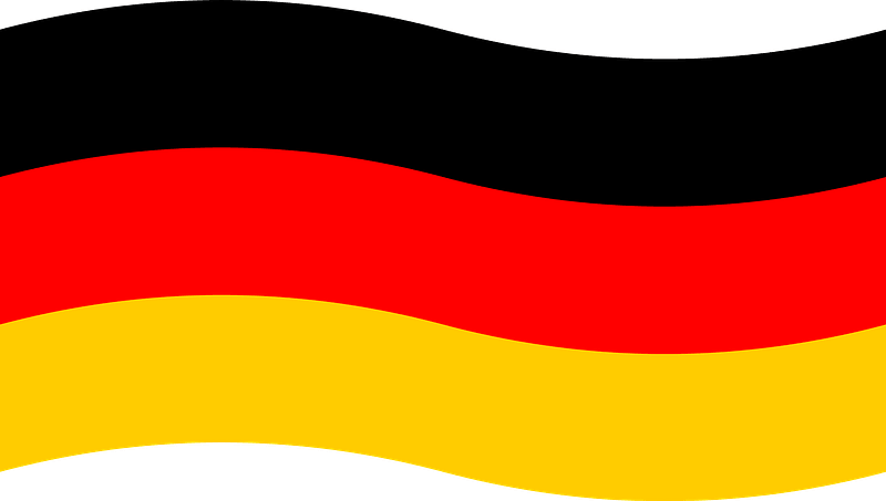 Germany waving flag