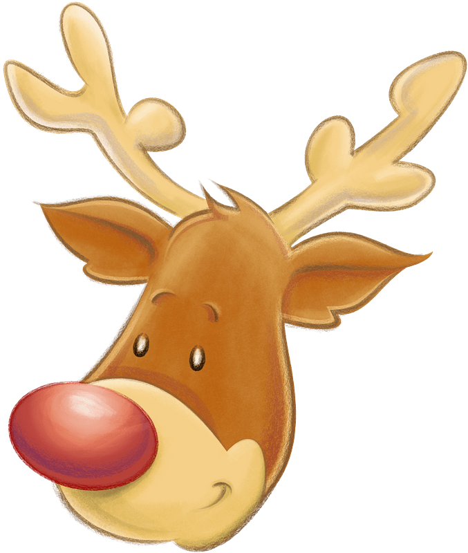 Christmas reindeer face