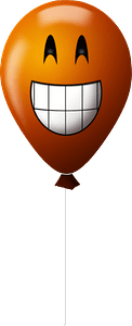 Balloon with smiley