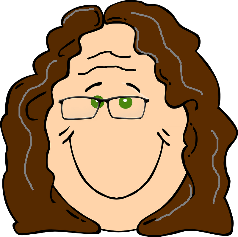 Elderly woman face