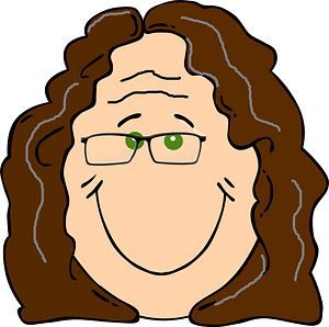 Elderly woman face