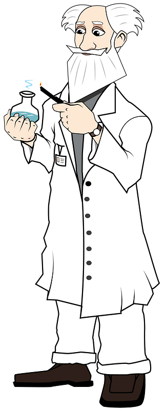 Old scientist