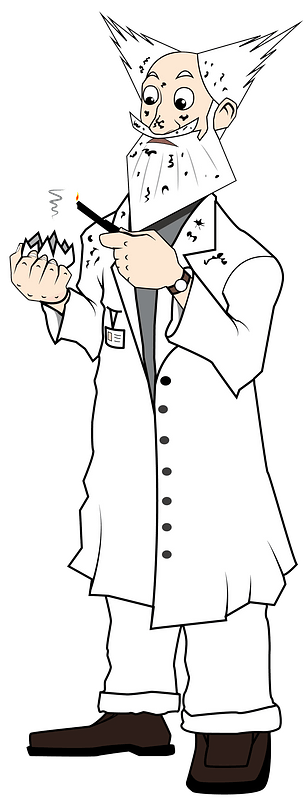 Old scientist