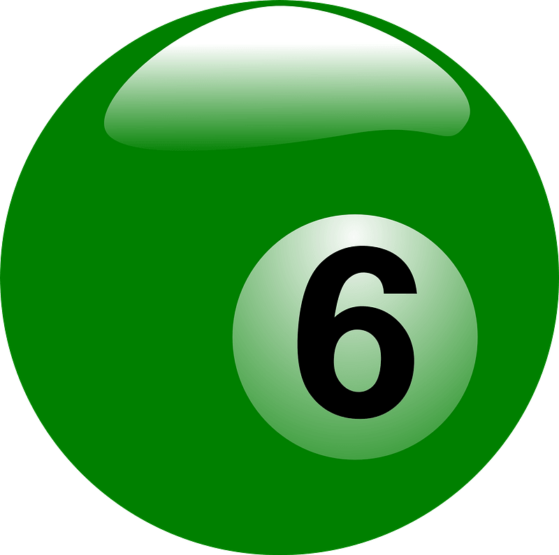 Green billiard ball