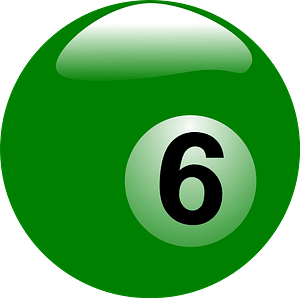 Green billiard ball