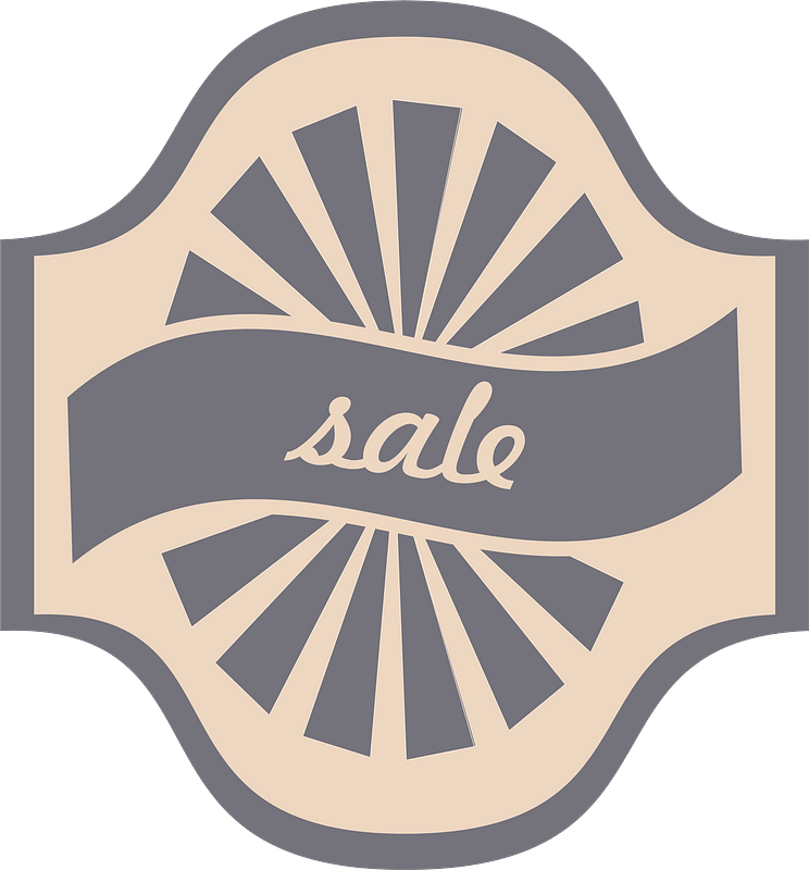 Retro sale label