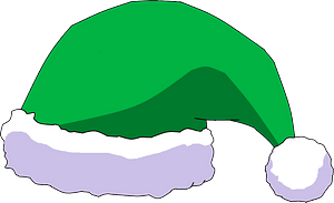 Green Santa hat