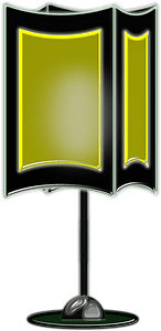 Yellow table lamp