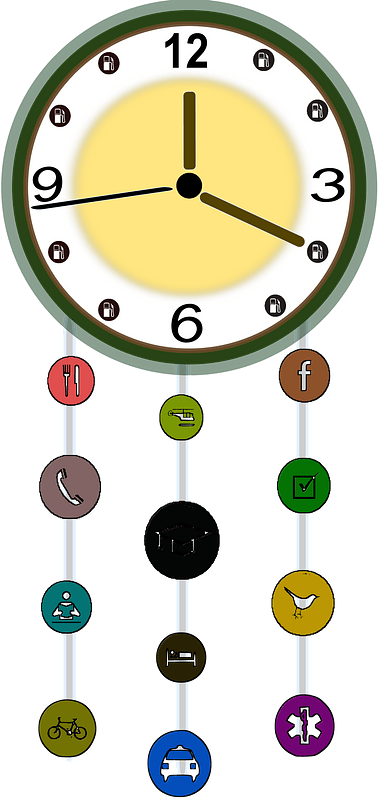 Yellow wall clock