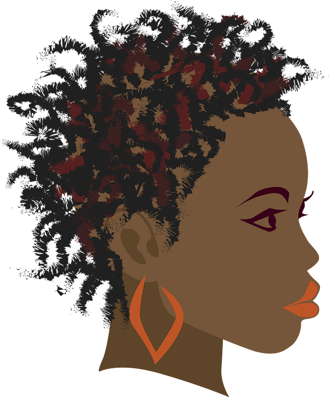 Girl with twist braids