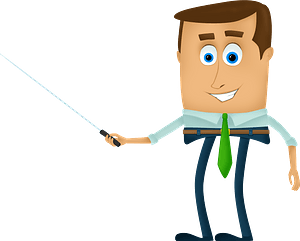 Businessman with pointer